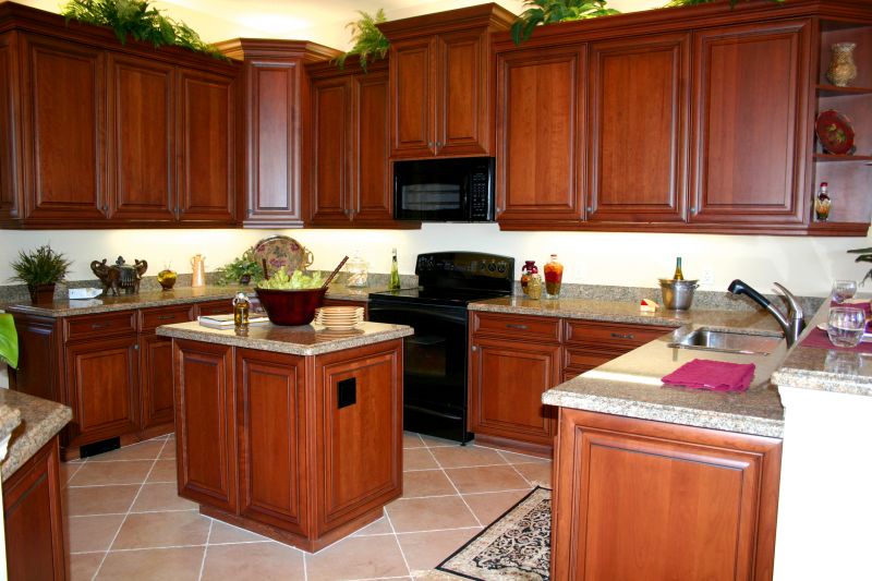 Cherry Cabinet Refacing in Muncie, IN