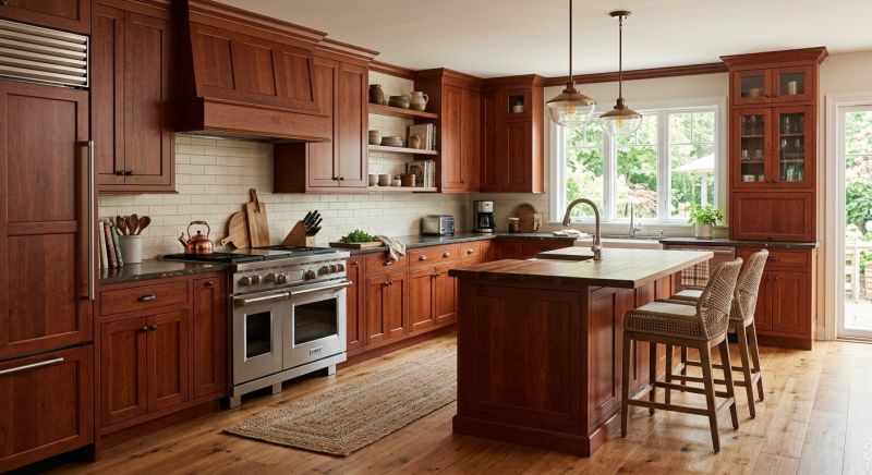 Cherry Cabinet Remodeling in Carmel, IN