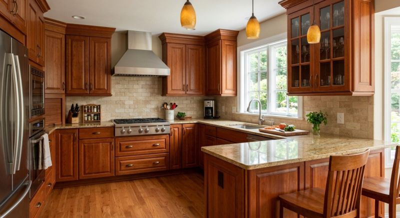 Cherry Cabinet Remodeling in Franklin, TN